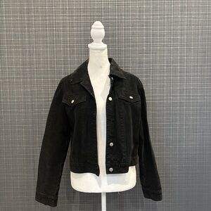 DC Black Women's Corduroy Jacket with Snap Buttons